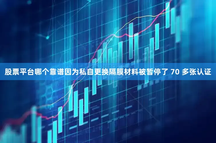 股票平台哪个靠谱因为私自更换隔膜材料被暂停了 70 多张认证