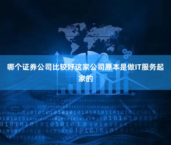 哪个证券公司比较好这家公司原本是做IT服务起家的