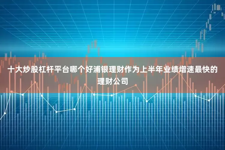 十大炒股杠杆平台哪个好浦银理财作为上半年业绩增速最快的理财公司